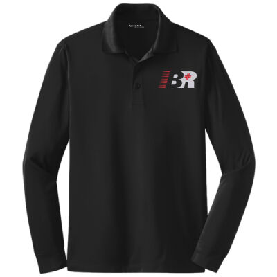 BR - Long Sleeve Micropique Sport Wick ® Polo Thumbnail