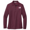 Ladies Silk Touch Long Sleeve Polo Thumbnail